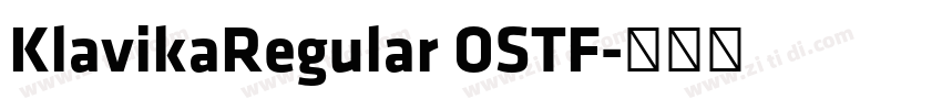 KlavikaRegular OSTF字体转换